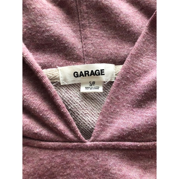 GARAGE CROPPED HOODIE W/ DRAWSTRINGS SIZE SMALL - Picture 4 of 4